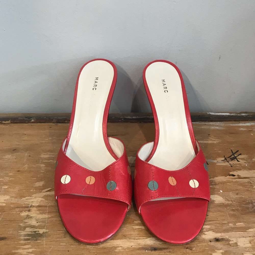 Marc Jacobs Red Polka Dot Heels